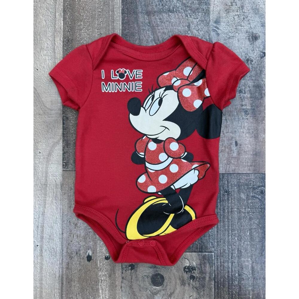 Disney Baby Minnie Mouse One Piece Red Size 6-9M SO CUTE Vacation Ready